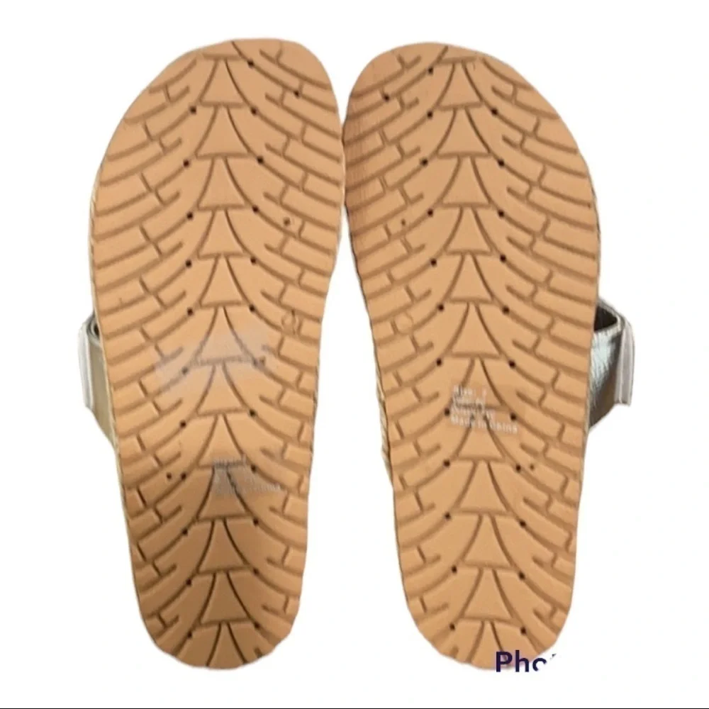 Olivia Miller Palm Cove Dual Strap Slide On Espadrille Platform Wedge Sandals 10